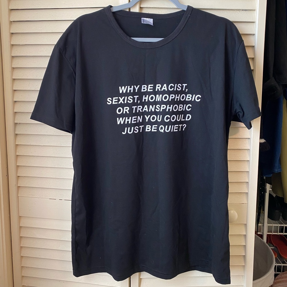 Why Be? NWOT, oversized T-shirt